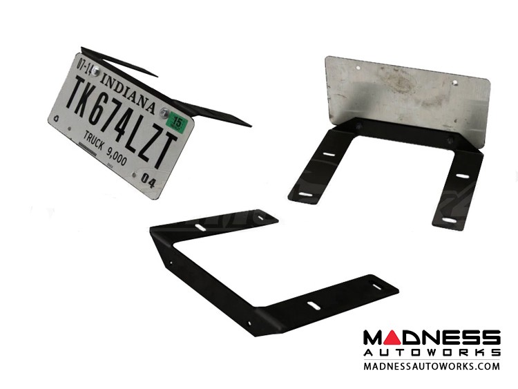 Jeep Wrangler JL Front Bumper License Plate Mount